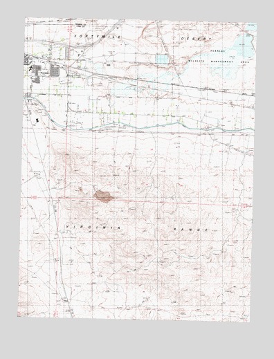 Fernley East, NV USGS Topographic Map