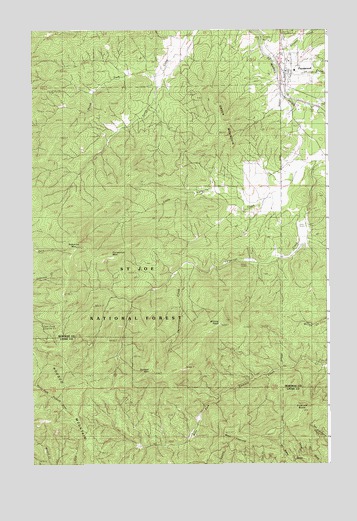 Fernwood, ID USGS Topographic Map
