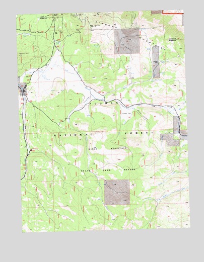 Ferris Creek, CA USGS Topographic Map