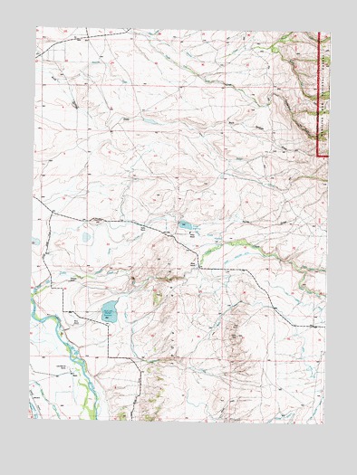Finley Reservoir, WY USGS Topographic Map