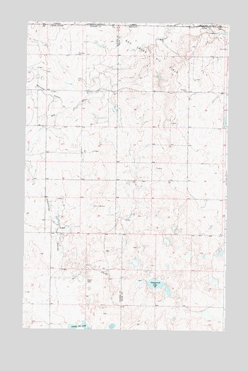 Fitzpatrick Lake, MT USGS Topographic Map