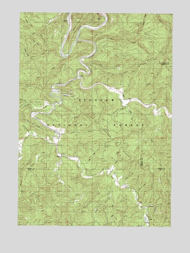 Five Rivers, OR USGS Topographic Map