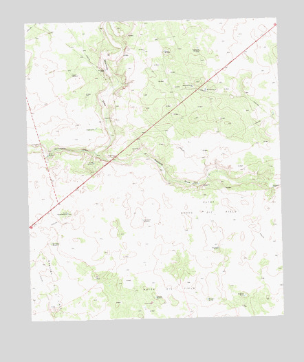 Five Wells Ranch, TX USGS Topographic Map