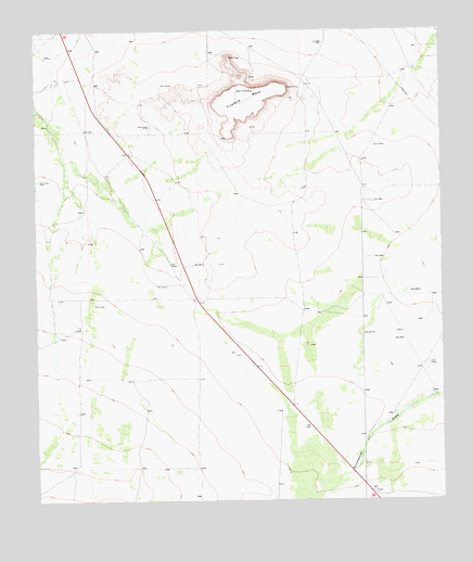 Fivemile Mesa, TX USGS Topographic Map