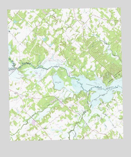 Flag Pond, TX USGS Topographic Map
