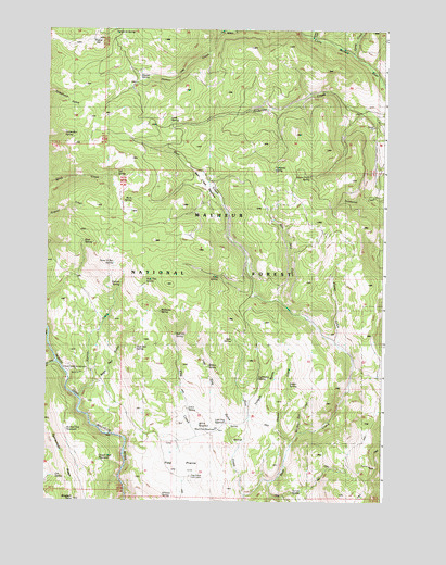Flag Prairie, OR USGS Topographic Map