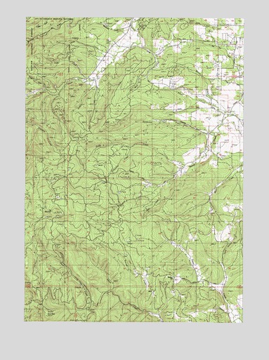Flat Mountain, OR USGS Topographic Map