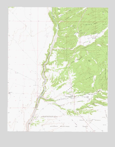 Arroyo Hondo, NM USGS Topographic Map