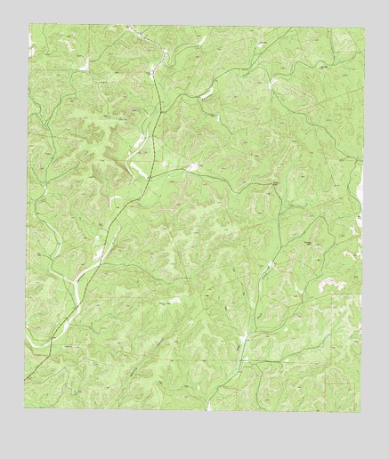 Flat Rock Creek North, TX USGS Topographic Map