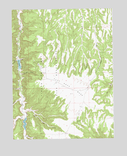 Flat Rock Mesa, UT USGS Topographic Map