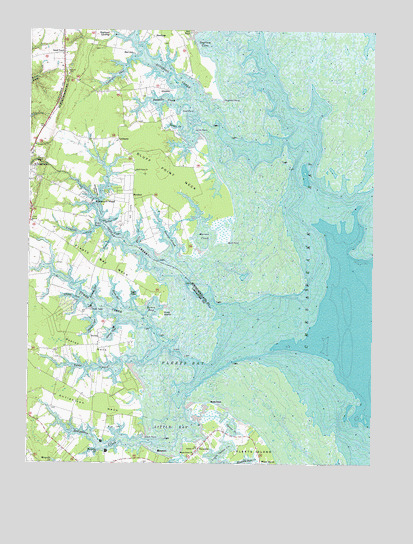 Fleets Bay, VA USGS Topographic Map