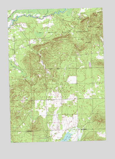 Fletcher, MI USGS Topographic Map