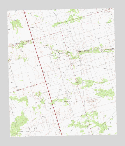 Florey, TX USGS Topographic Map