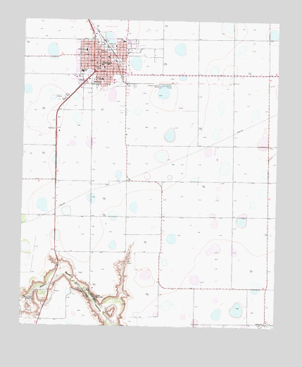 Floydada, TX USGS Topographic Map
