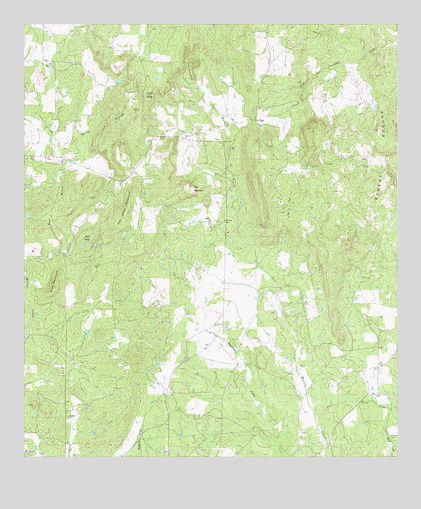 Fly Gap, TX USGS Topographic Map