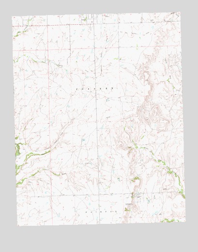 Foraker South, OK USGS Topographic Map