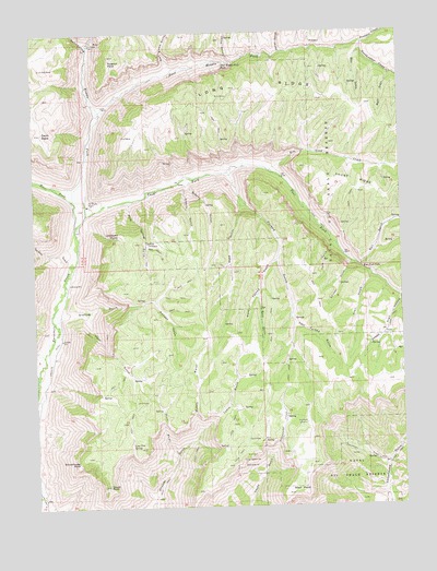 Forked Gulch, CO USGS Topographic Map