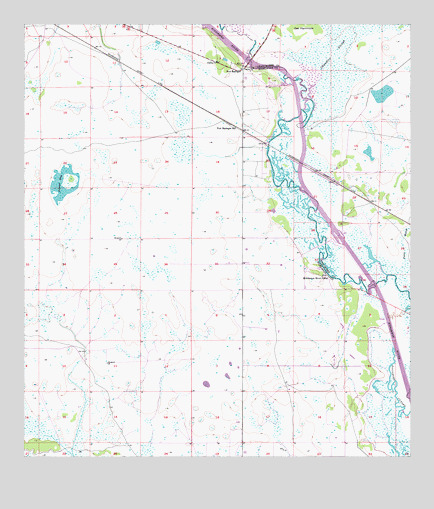 Fort Basinger, FL USGS Topographic Map