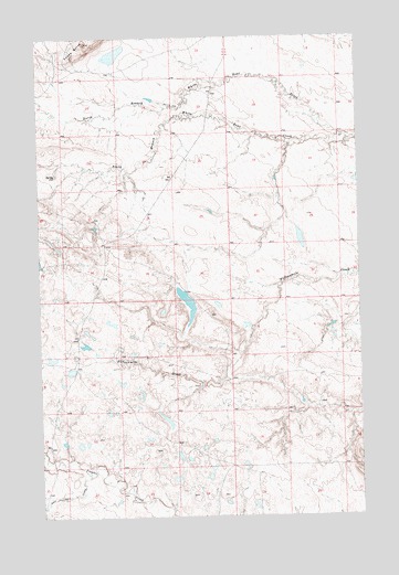 Fort Belknap Agency SE, MT USGS Topographic Map