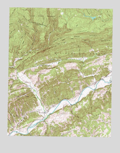 Fort Blackmore, VA USGS Topographic Map