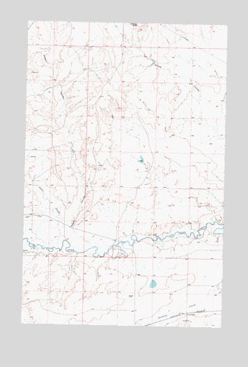 Fort Piegan, MT USGS Topographic Map