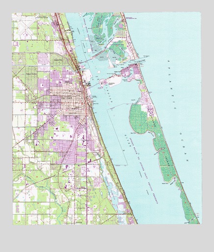 Fort Pierce, FL USGS Topographic Map