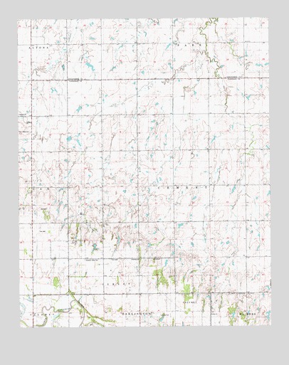 Fort Reno NE, OK USGS Topographic Map
