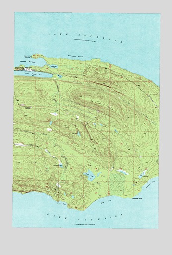 Fort Wilkins, MI USGS Topographic Map