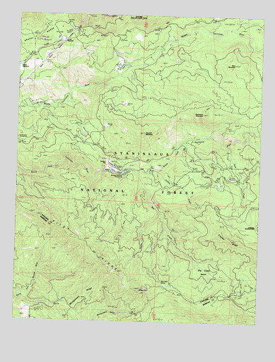 Ascension Mountain, CA USGS Topographic Map