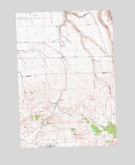 Fossil North, OR USGS Topographic Map