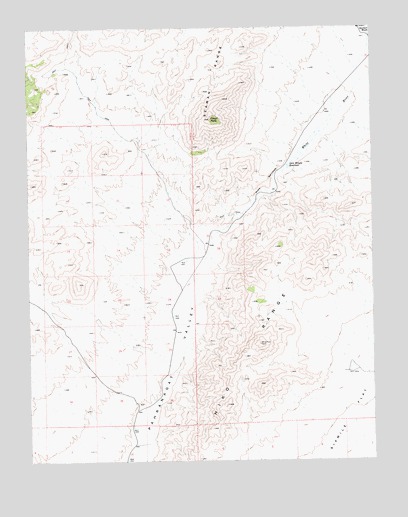 Fossil Peak, NV USGS Topographic Map