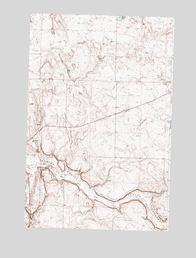 Foster Coulee, WA USGS Topographic Map