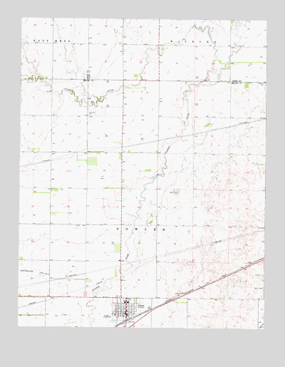 Fowler, KS USGS Topographic Map
