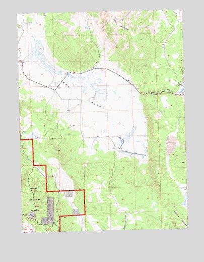 Ash Valley, CA USGS Topographic Map