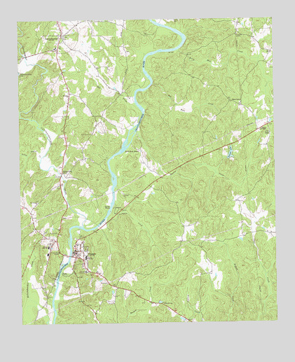 Franklin, GA USGS Topographic Map