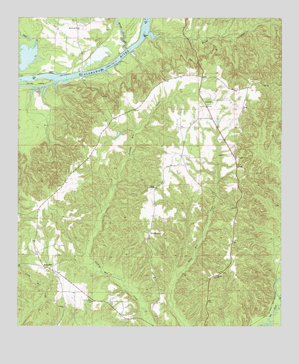 Franklin, AL USGS Topographic Map