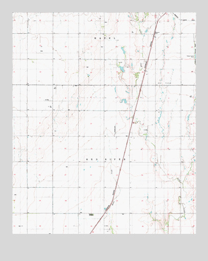Frederick SE, OK USGS Topographic Map