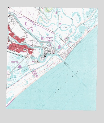 Freeport, TX USGS Topographic Map