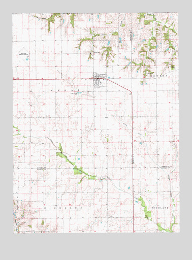 Fremont, IA USGS Topographic Map