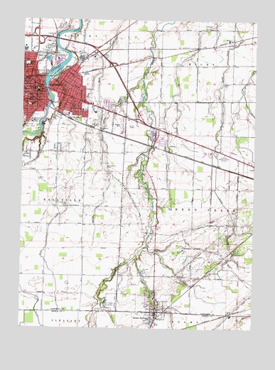 Fremont East, OH USGS Topographic Map