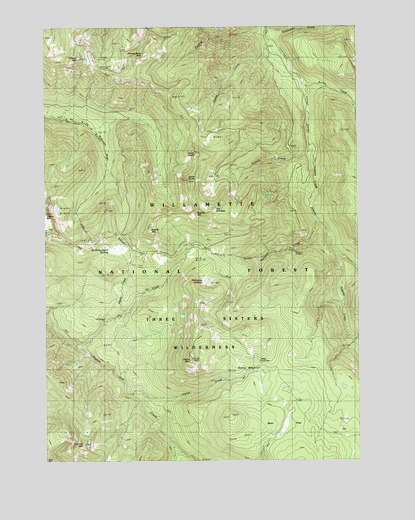 French Mountain, OR USGS Topographic Map