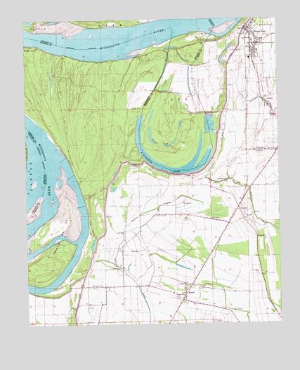 Friars Point, MS USGS Topographic Map