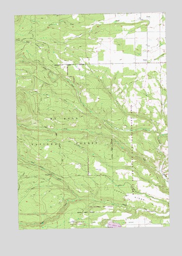 Friend, OR USGS Topographic Map