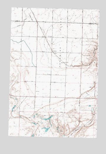 Frischknecht, WA USGS Topographic Map