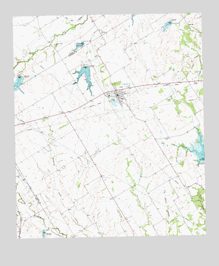 Frost, TX USGS Topographic Map