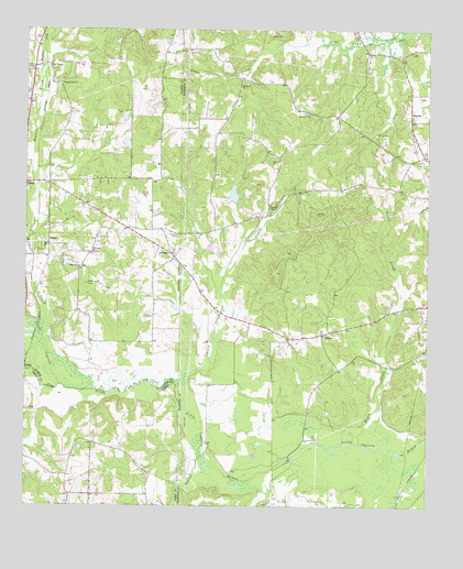 Ashland, TX USGS Topographic Map