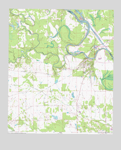 Gainesville, AL USGS Topographic Map