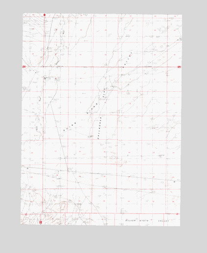 Gallagher Flat, NV USGS Topographic Map