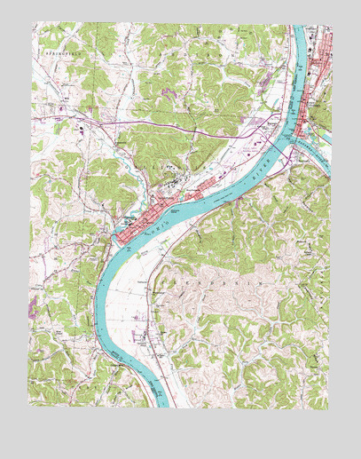 Gallipolis, OH USGS Topographic Map