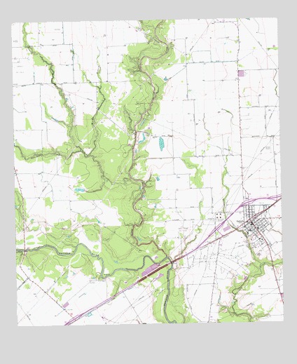 Ganado, TX USGS Topographic Map